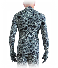 Hátull zippzáras catsuit